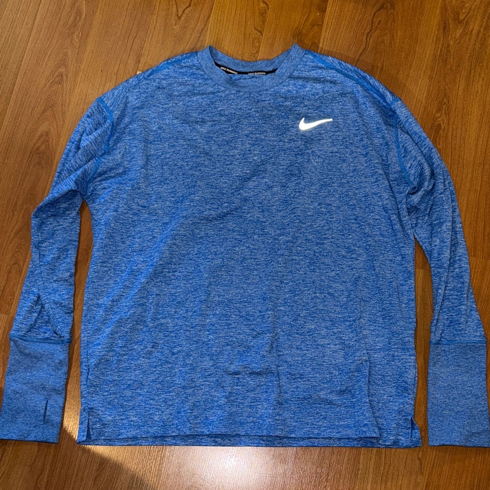 Nike Women’s Heathered Blue Long Sleeve Tee